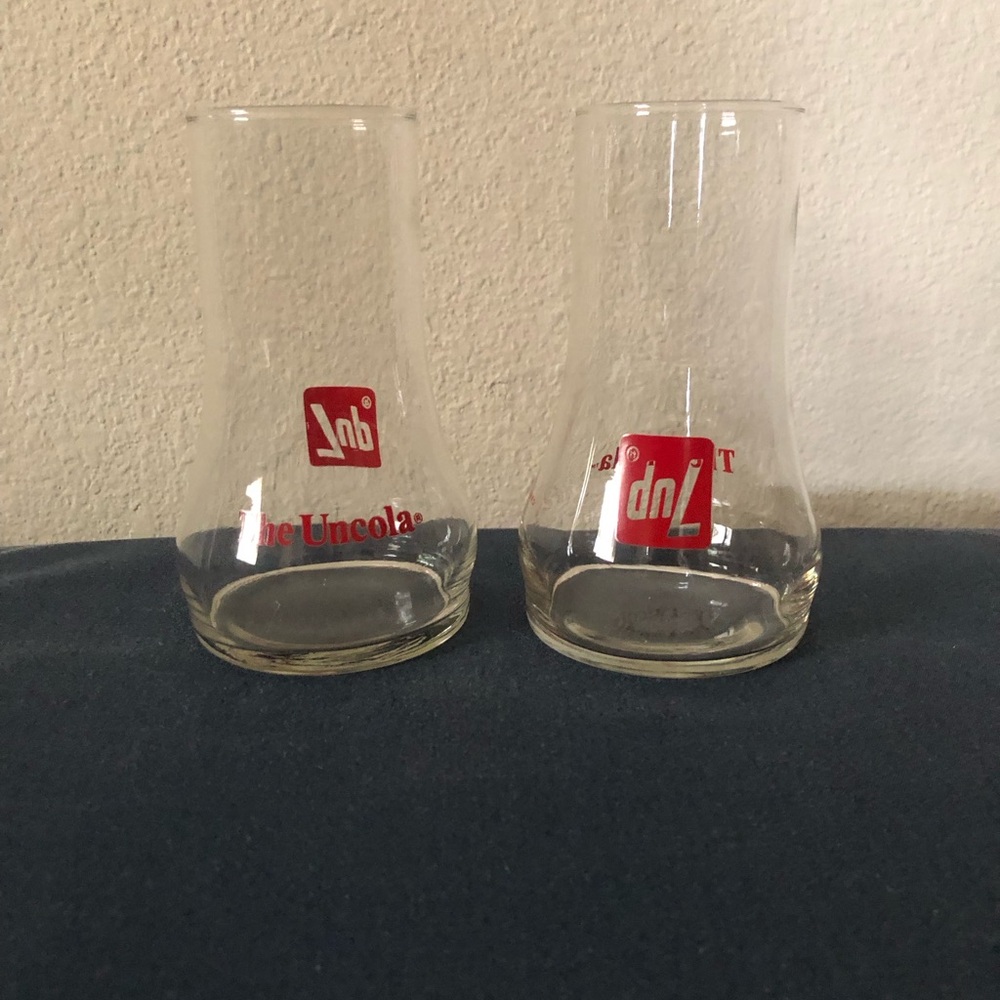 Vintage 7-Up glasses